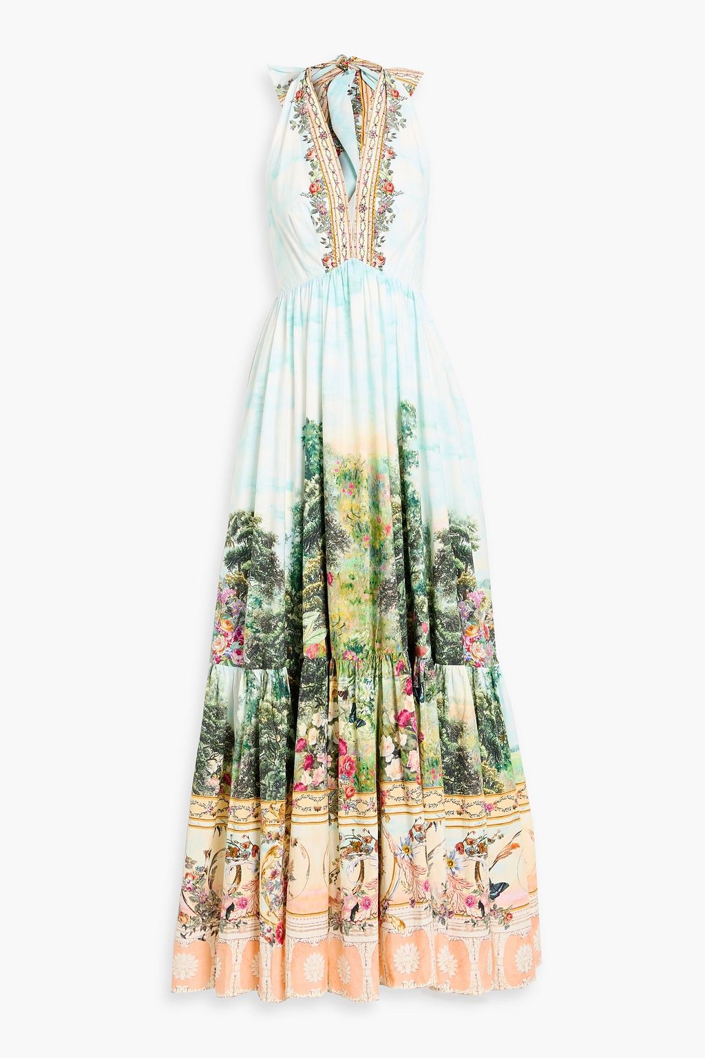 claire satin drape back maxi dress with split green Green Jersey One Shoulder Draped Back Gown