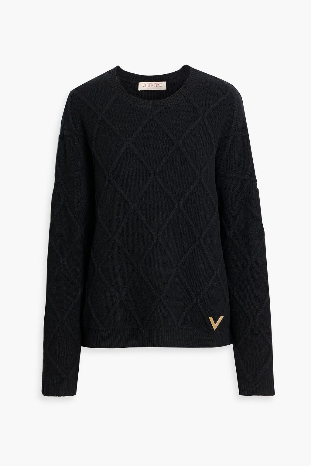 VALENTINO GARAVANI Argyle wool sweater | THE OUTNET