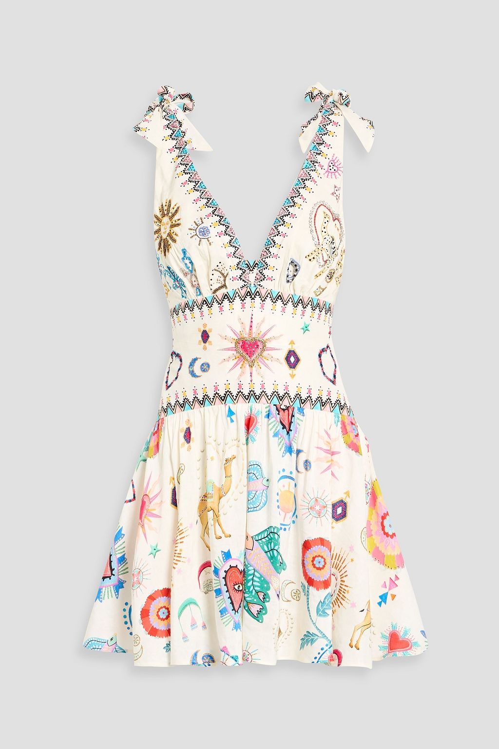 knee length dresses for ladies MINI DRESS WITH LONG OVERLAY DEAR BRIGITTE – CAMILLA main image 0