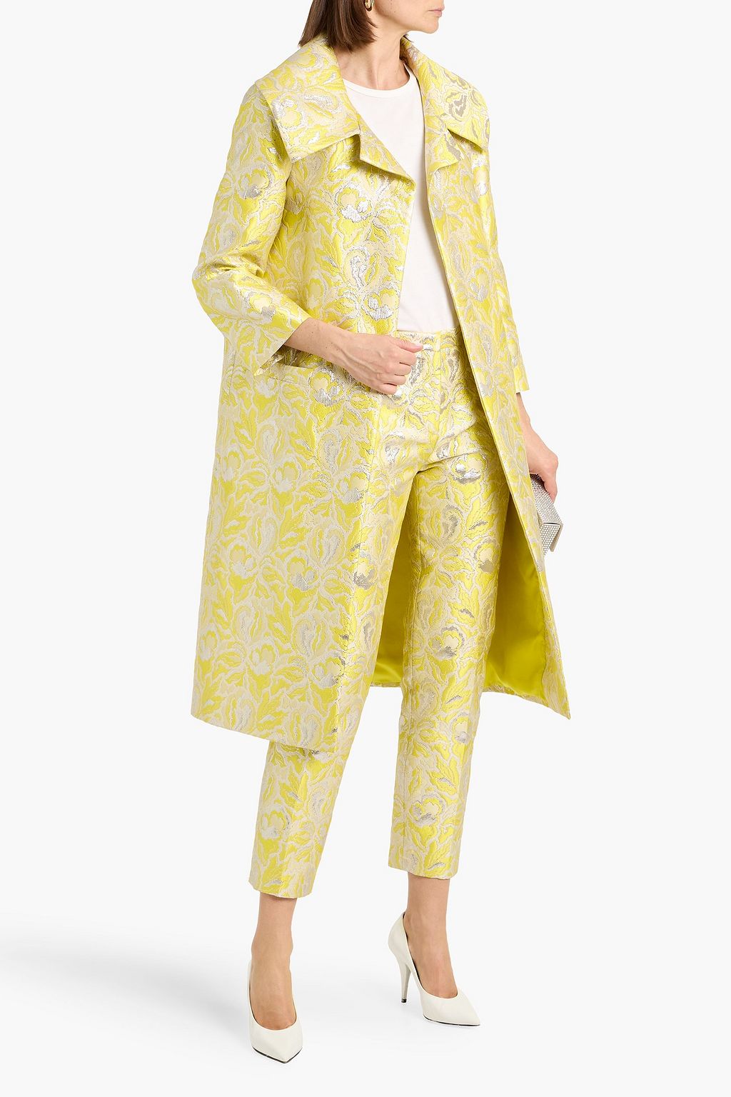 VALENTINO GARAVANI Metallic brocade coat | THE OUTNET