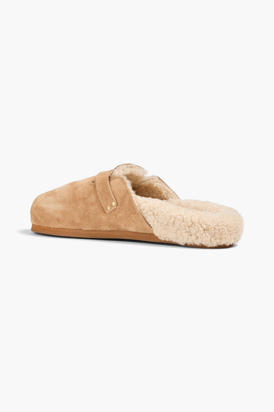  Ancient Greek Sandals - Vasilitsa Suede Clogs - Neutral - Eu 36 