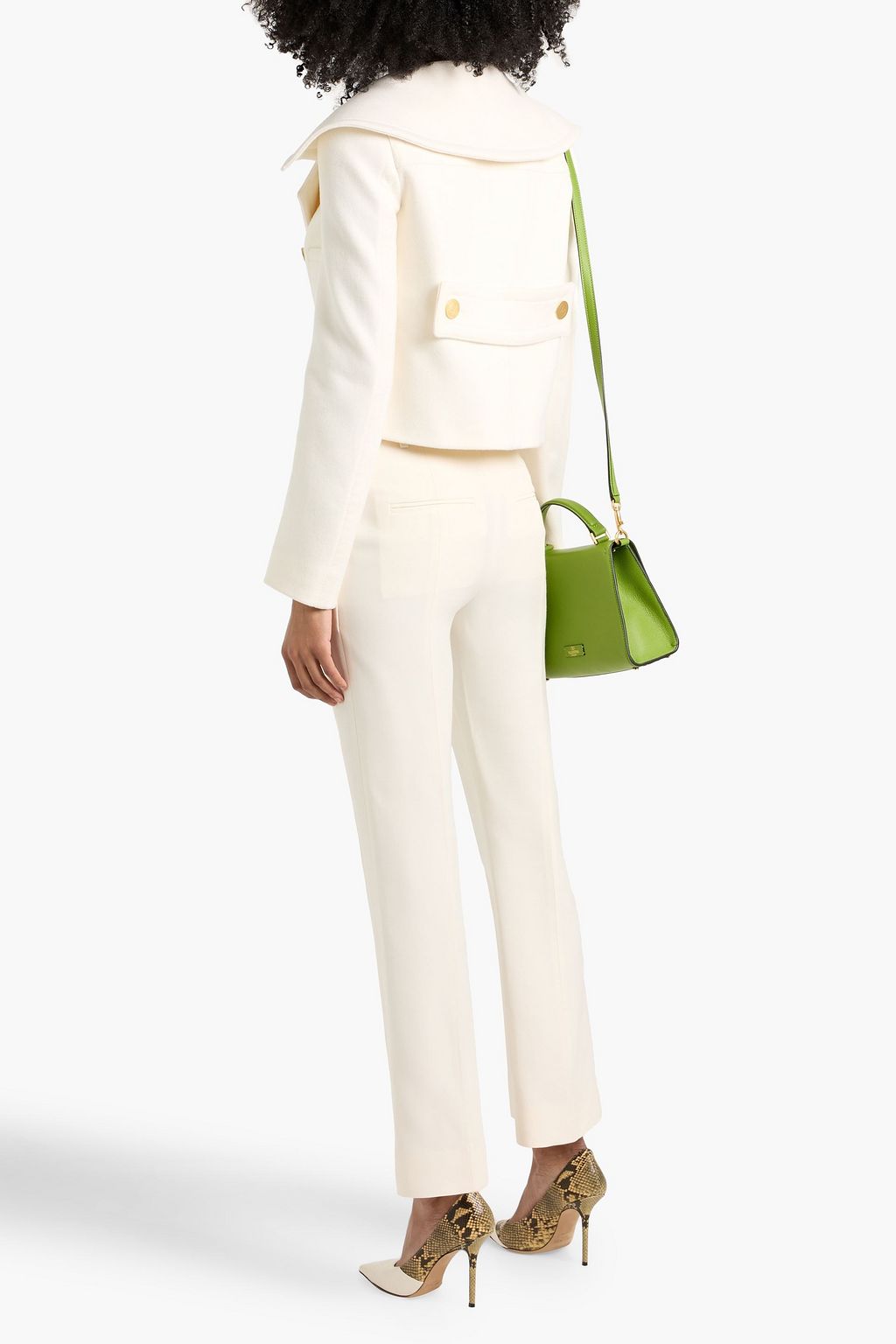 VALENTINO GARAVANI Double-breasted wool and cashmere-blend felt