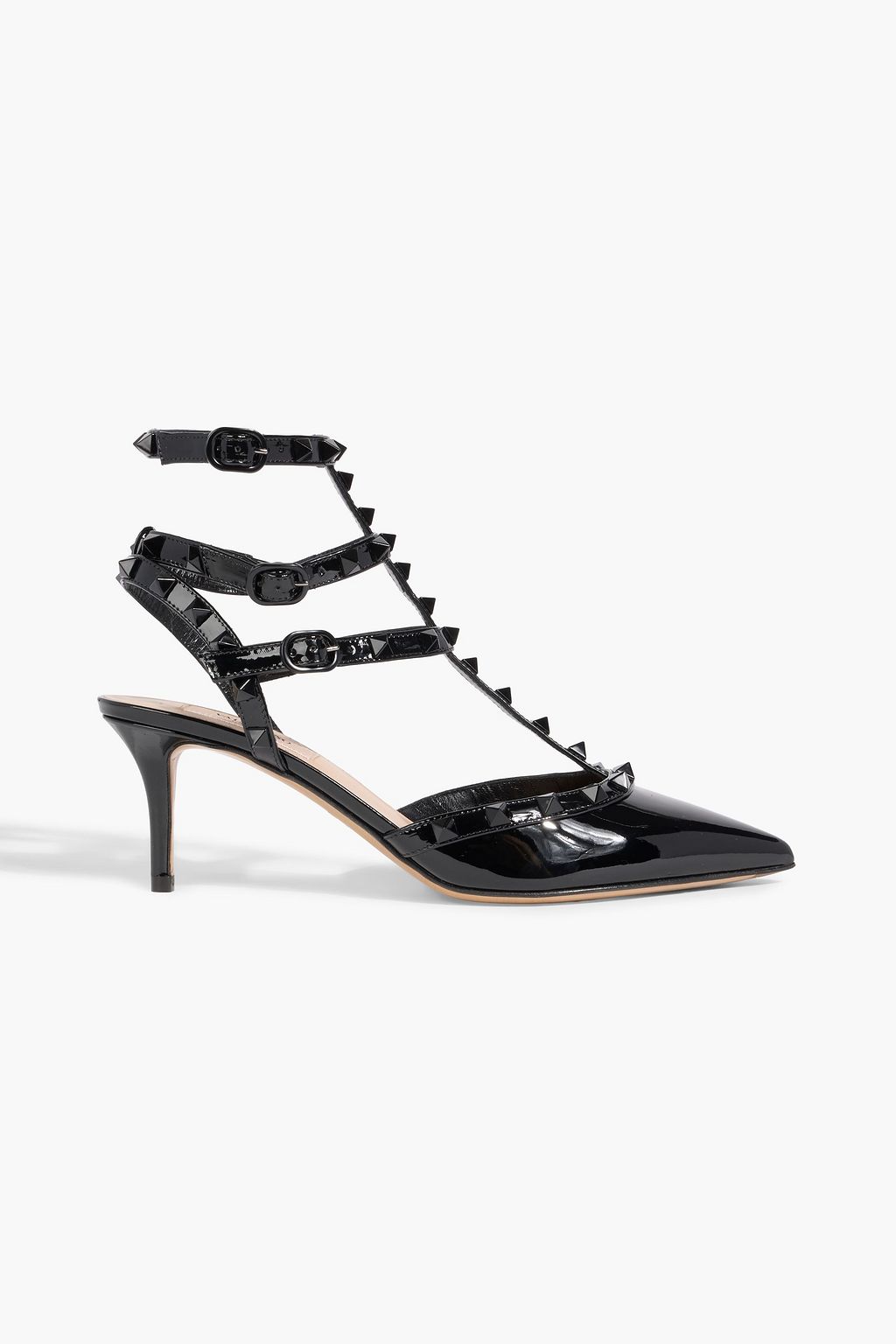 VALENTINO GARAVANI Rockstud patent-leather pumps | THE OUTNET