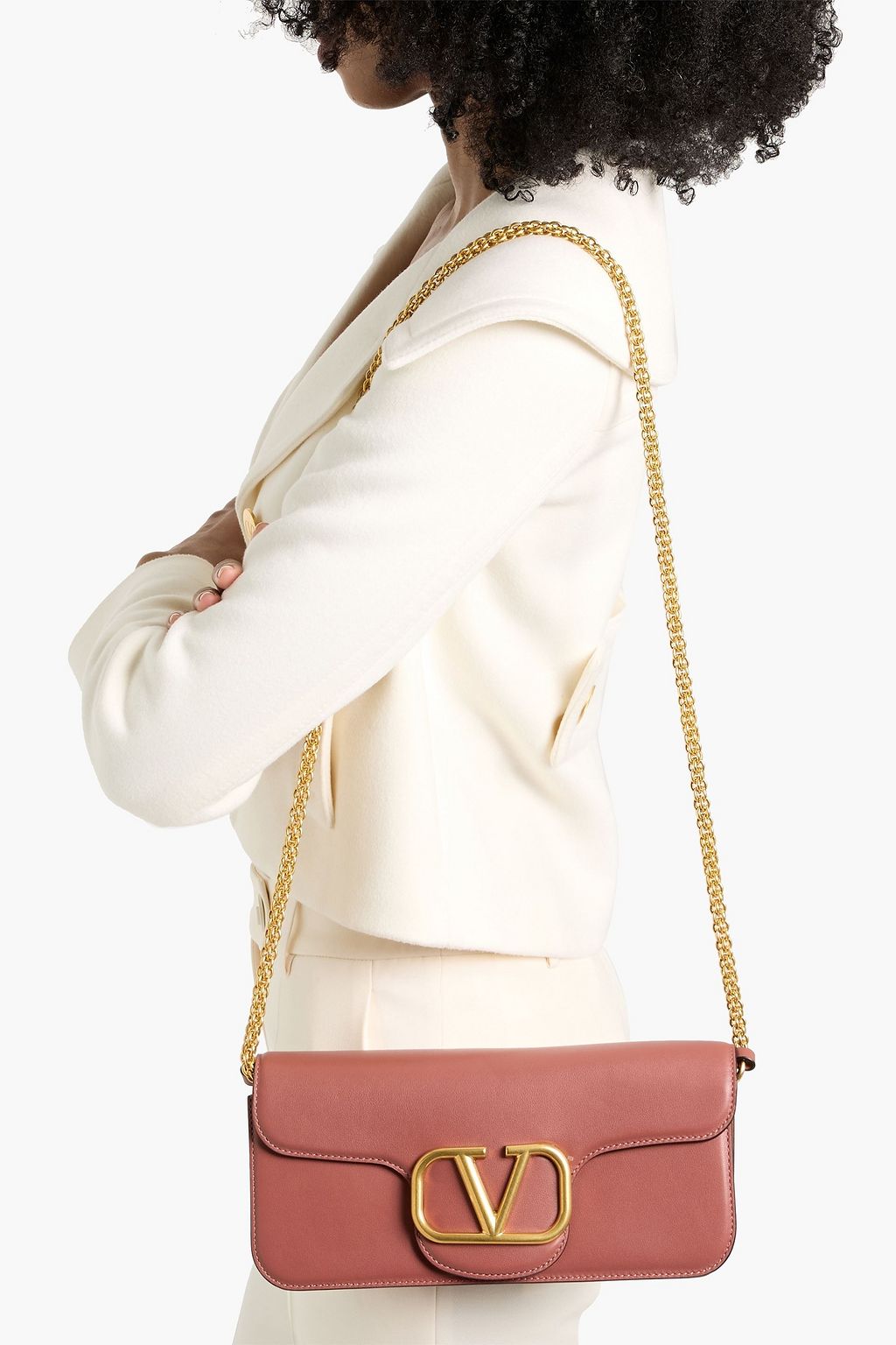 VALENTINO GARAVANI Locò leather shoulder bag | THE OUTNET