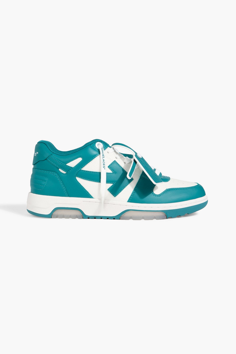 off-white - out of office leather sneakers - blue - eu 40