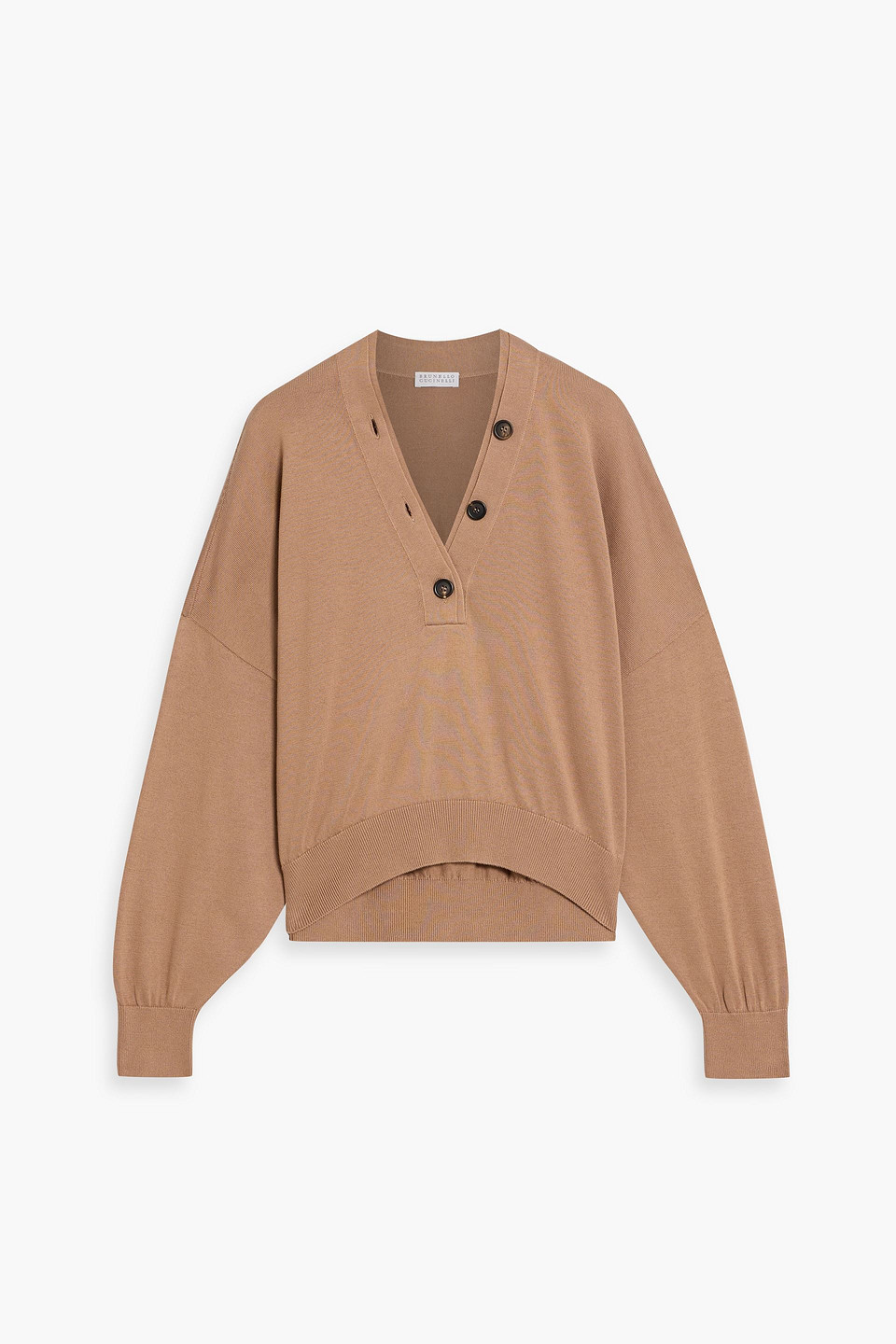 Brunello Cucinelli Cotton Sweater In Brown