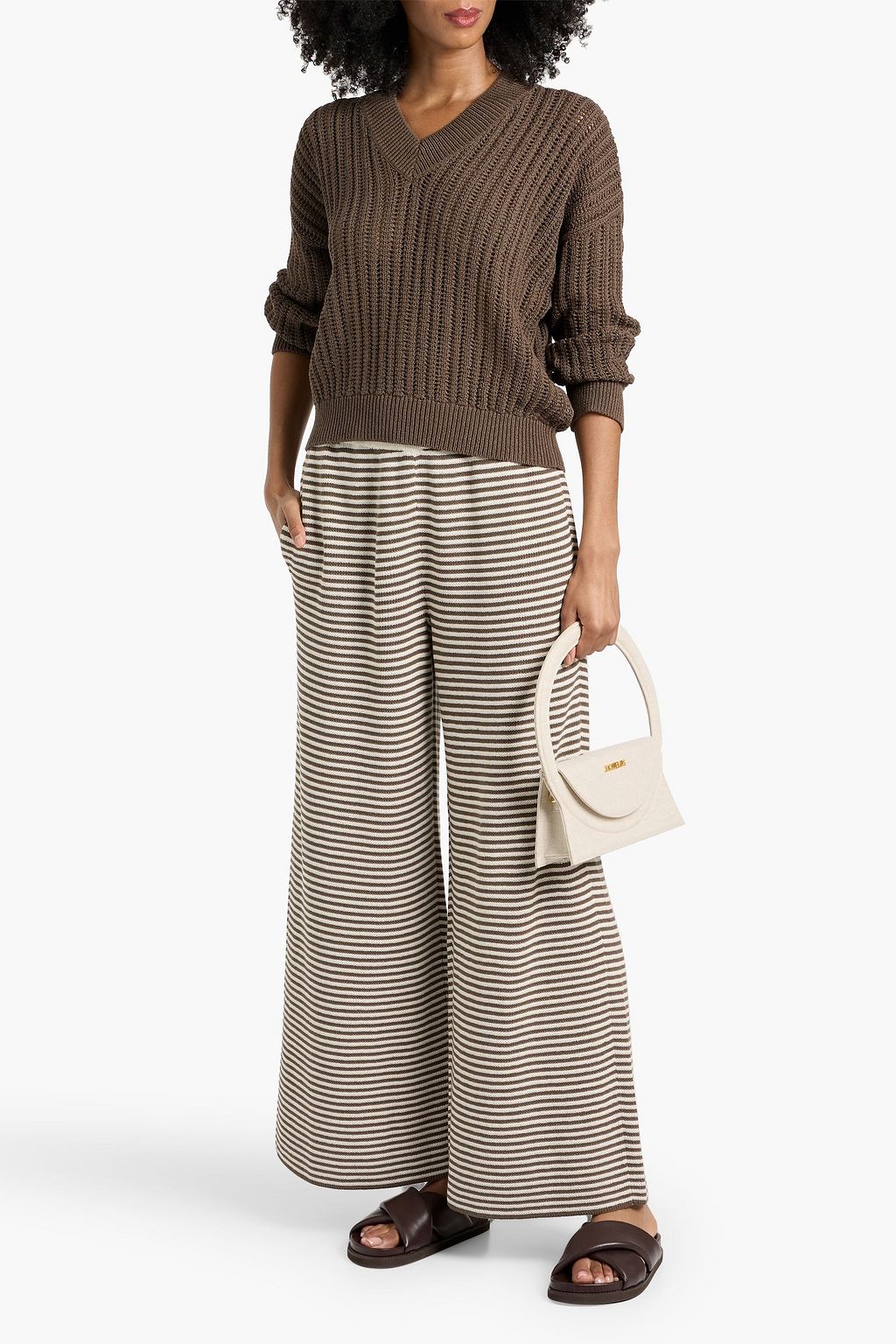 BRUNELLO CUCINELLI Open-knit cotton sweater | THE OUTNET