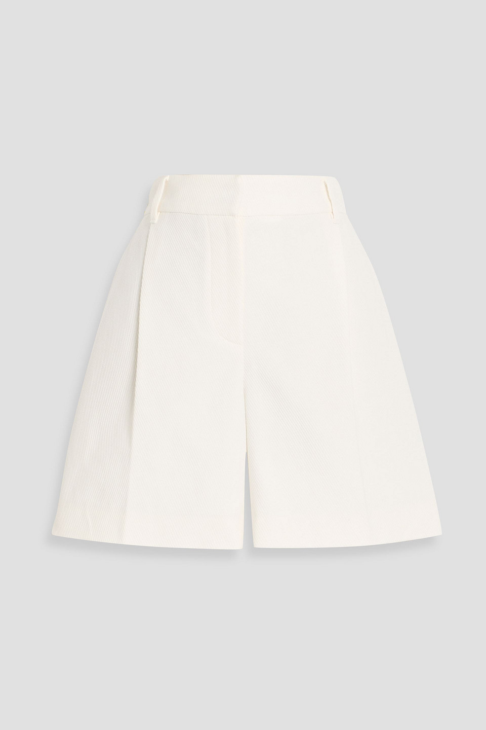 brunello cucinelli - cotton and linen-blend twill shorts - white - it 38