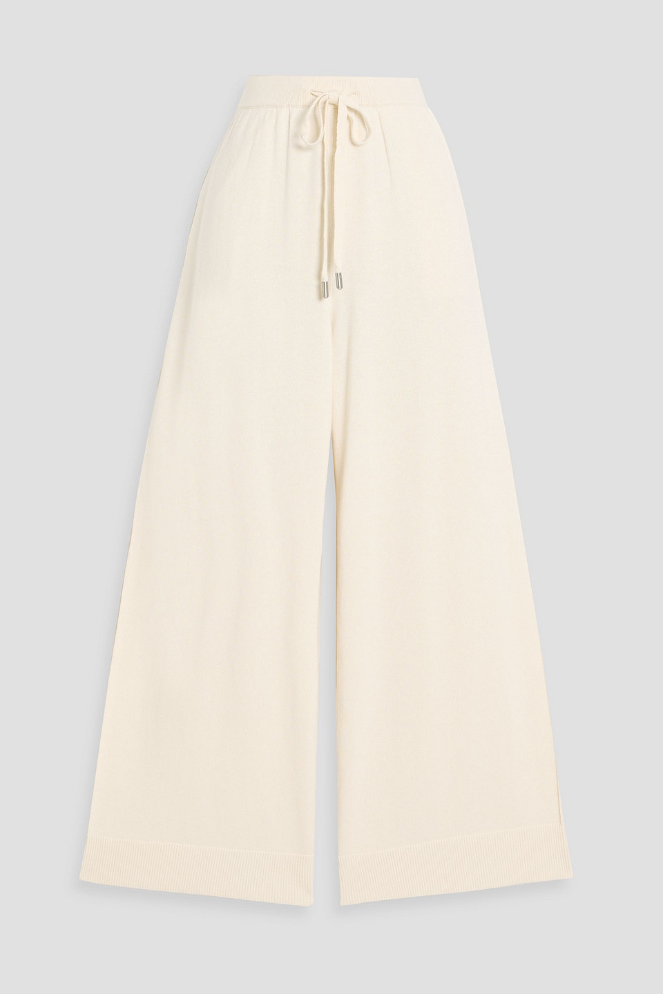 Simkhai Celine Cotton And Cashmere-blend Wide Leg Pants In Multi
