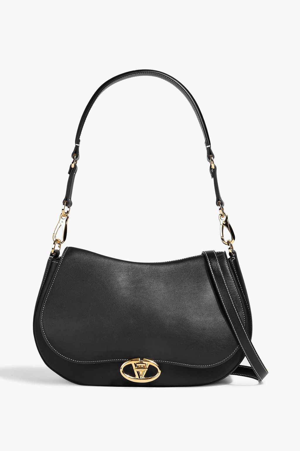 VALENTINO GARAVANI Ohval leather shoulder bag | THE OUTNET