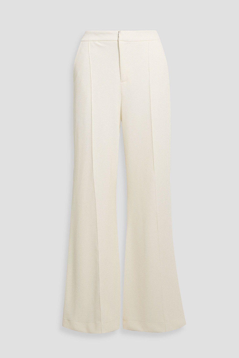 Patbo Merian Textured-knit Wide-leg Pants In White