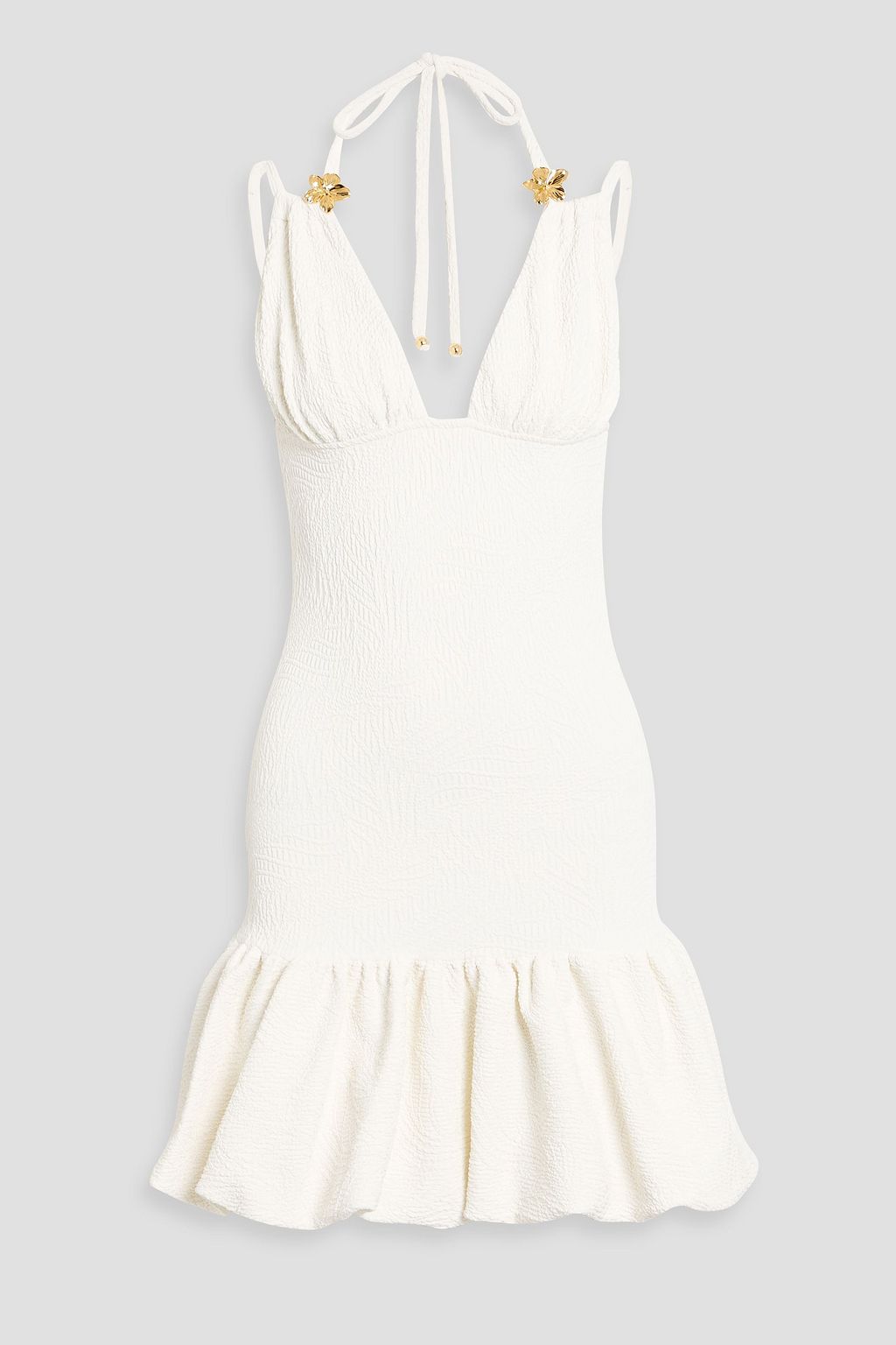 PATBO Joy ruffled cotton-blend crocheted lace mini dress | THE OUTNET