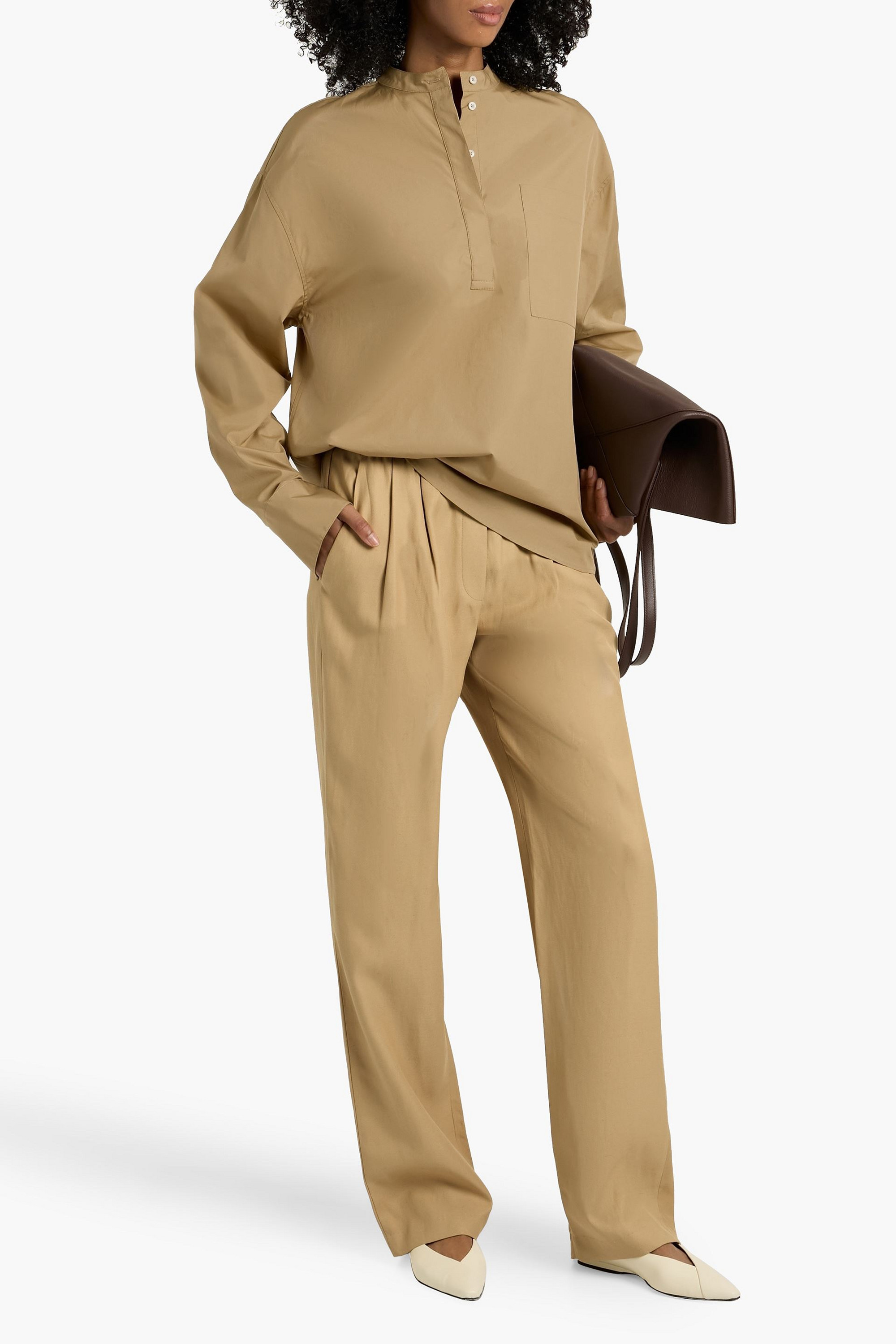 Loulou Studio Pavi cotton-poplin shirt