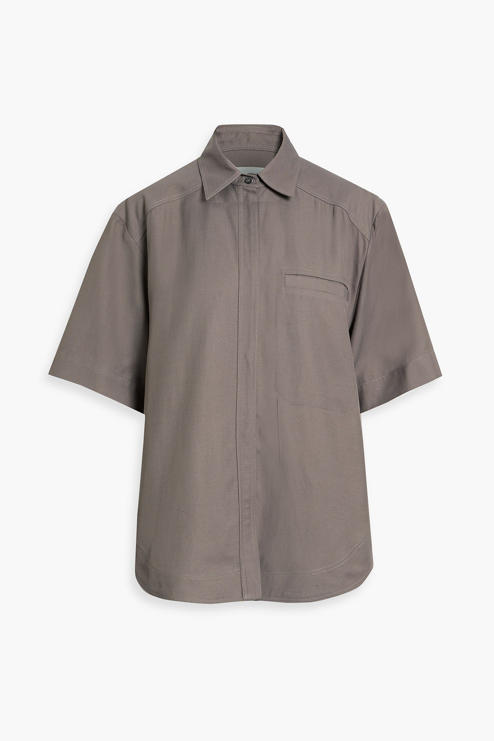loulou de saison - moheli twill shirt - neutral - fr 36