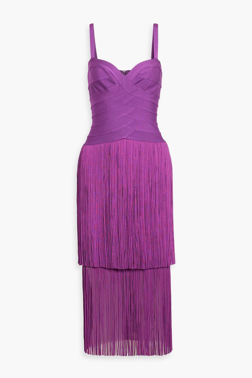 open lace back dress Herve Leger Bandage Body Con Dress – Amarcord Vintage Fashion main image 0