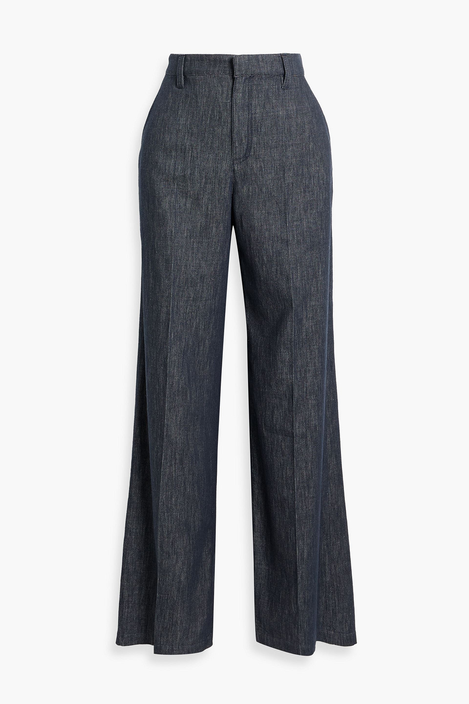 brunello cucinelli - high-rise wide-leg jeans - blue - it 40