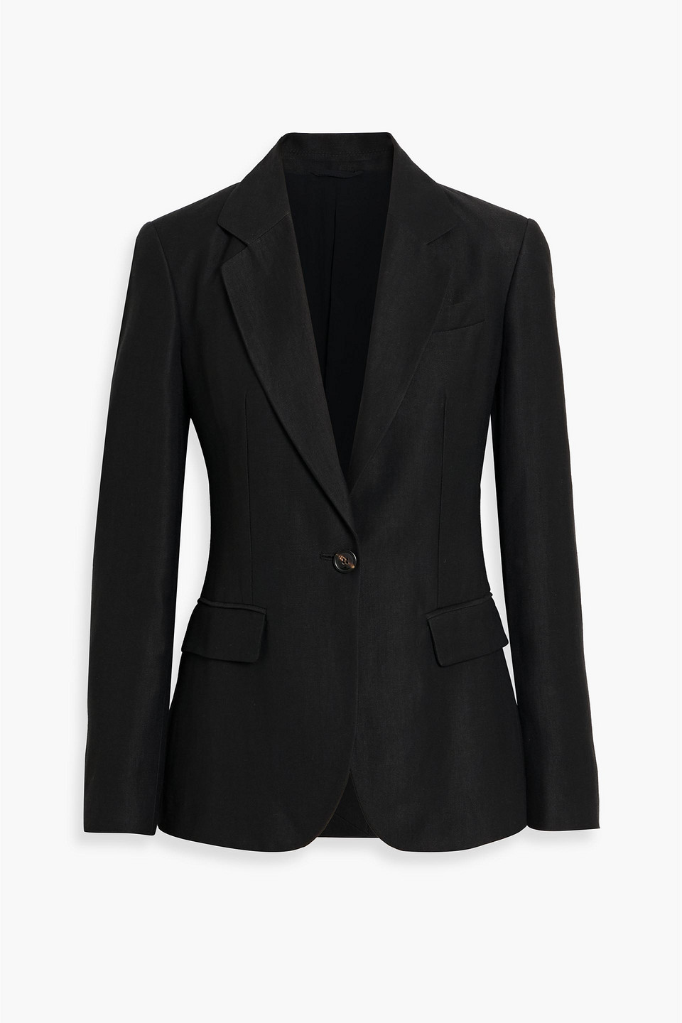 brunello cucinelli - bead-embellished twill blazer - black - it 34