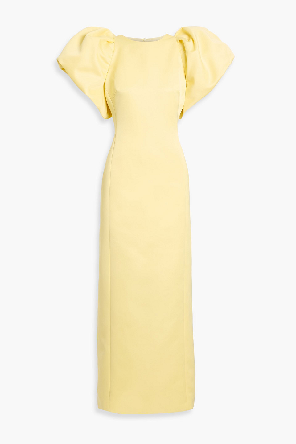 Leo Lin Lucinda Satin Maxi Dress In Yellow