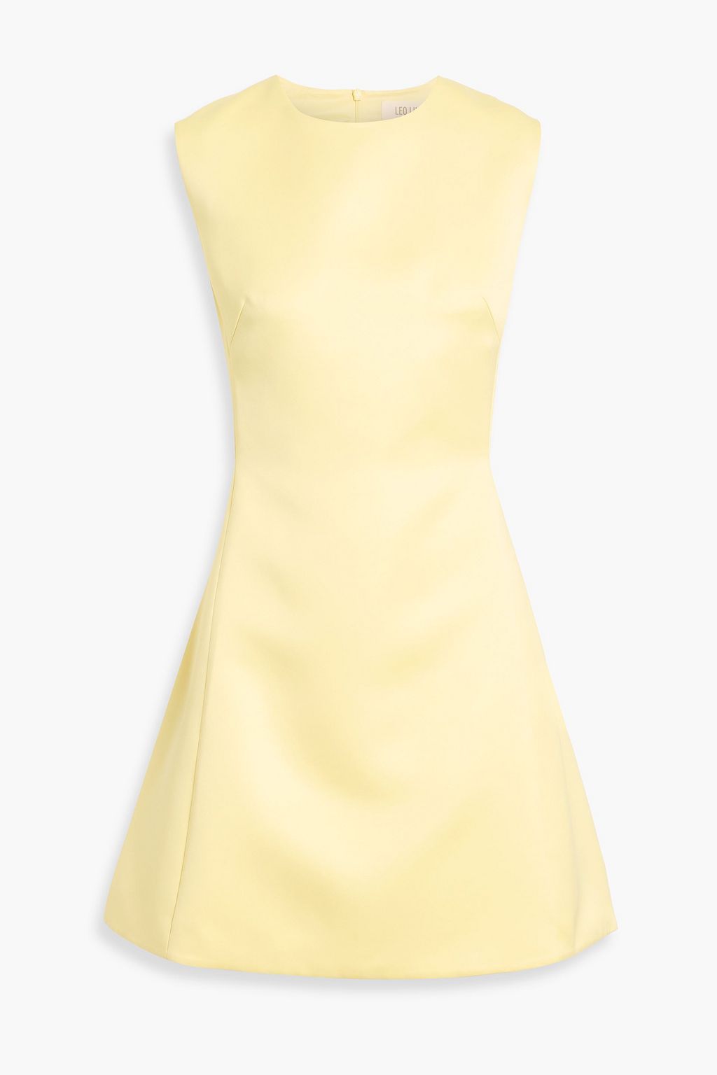 Leo Lin Chloe satin mini dress - Women - Yellow Dresses - UK 16