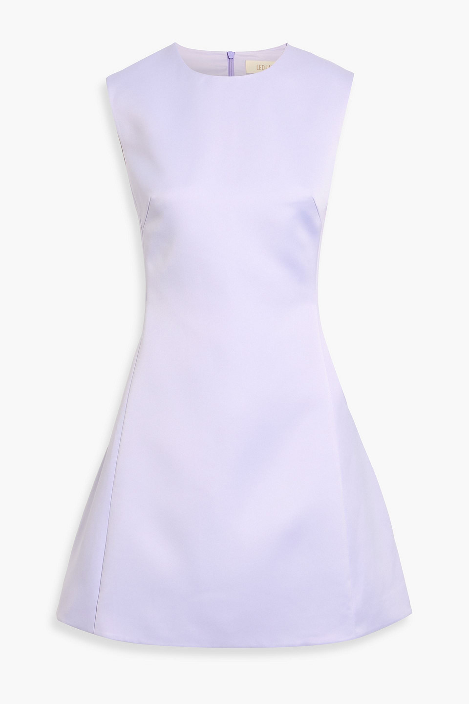 Leo Lin Chloe Satin Mini Dress In Purple
