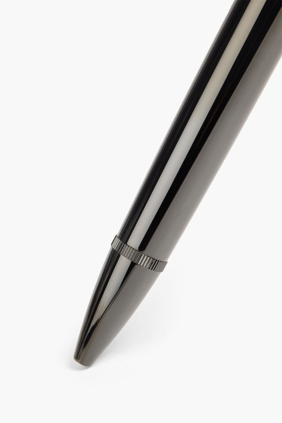  Dunhill - Kugelschreiber „sentryman Royal Grain“ Aus Kunstharz Und Silberfarbenem Metall - Schwarz - Onesize 