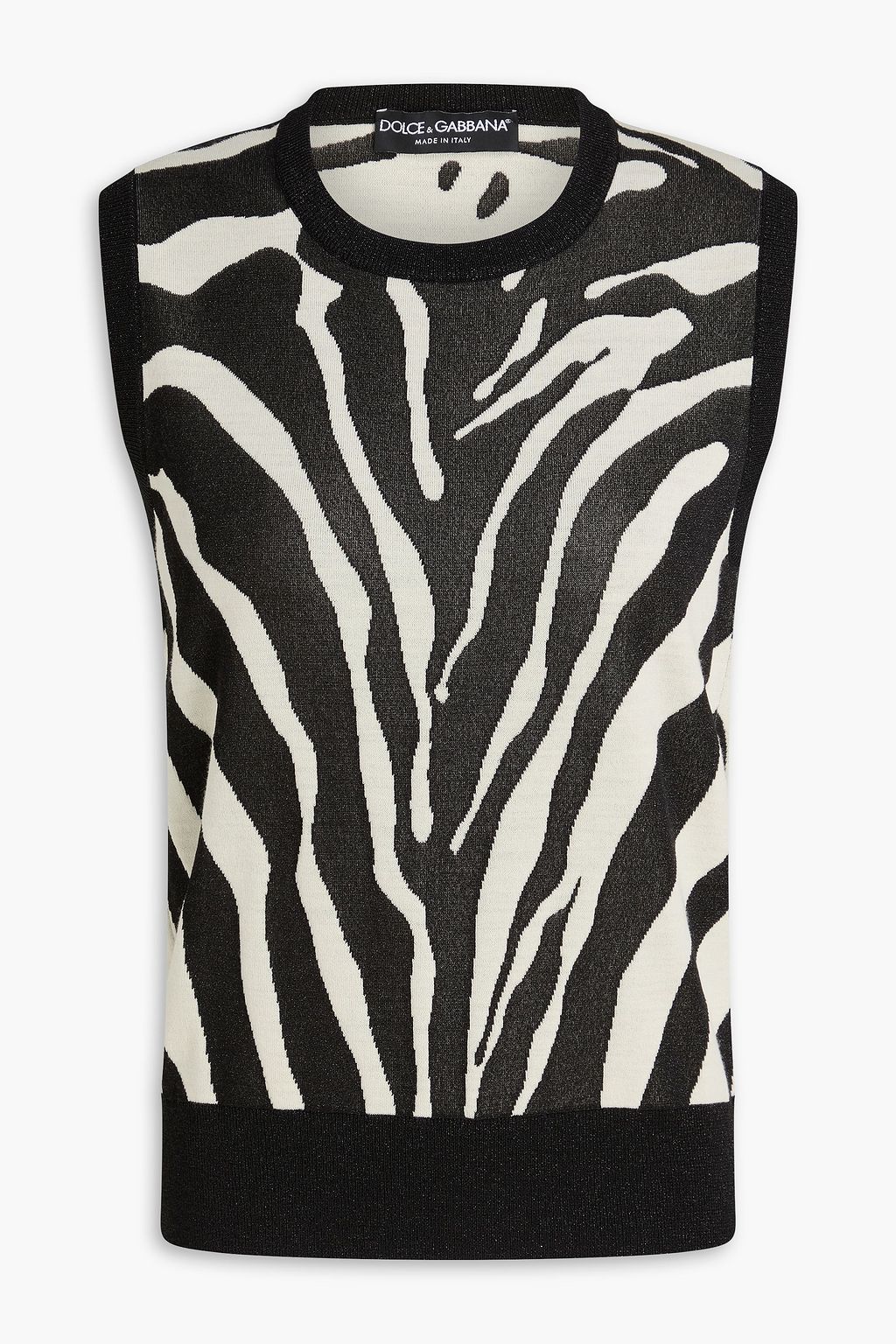 DOLCE&GABBANA Cropped silk sweater | THE OUTNET