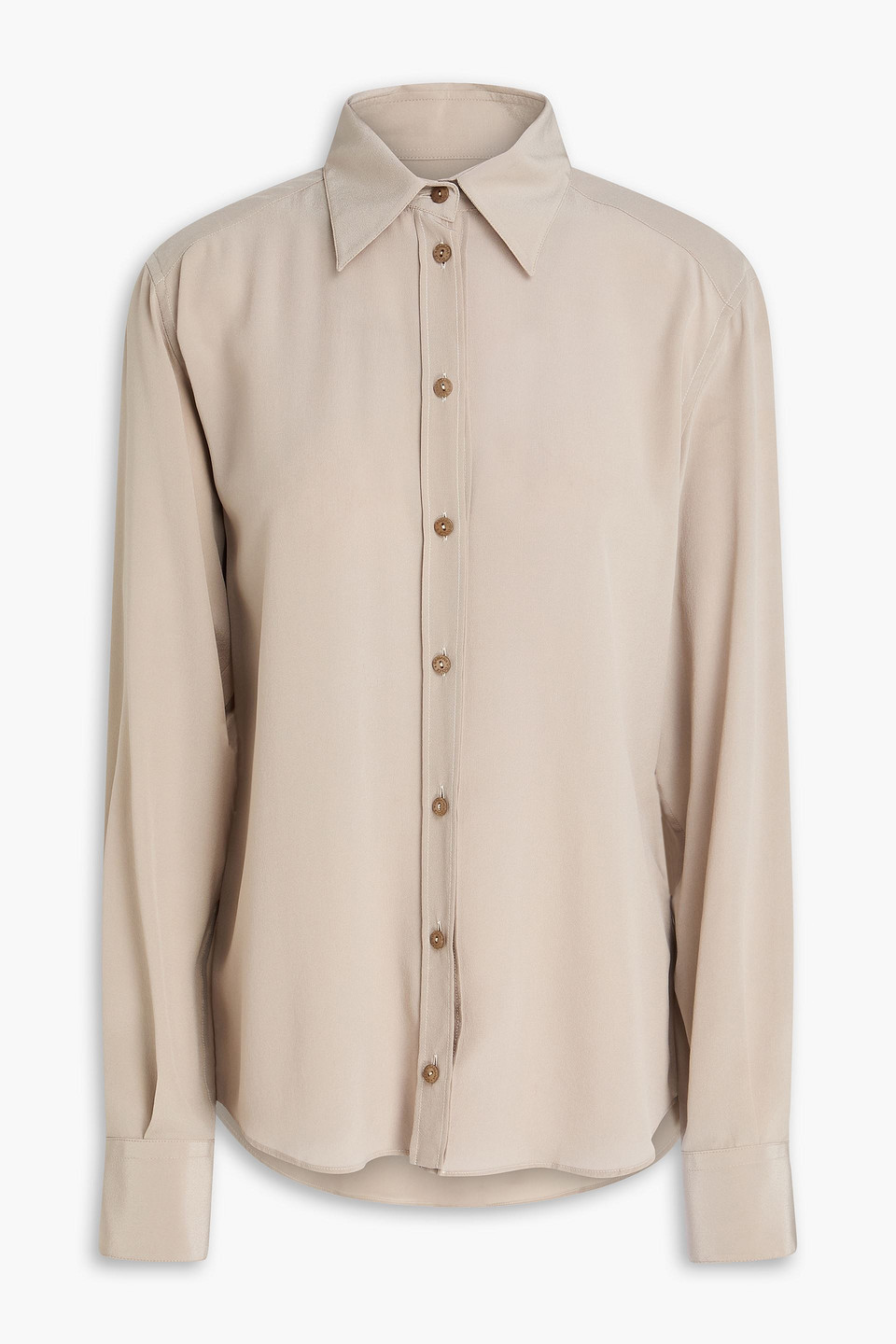 dolce&gabbana - silk-crepe shirt - neutral - it 40