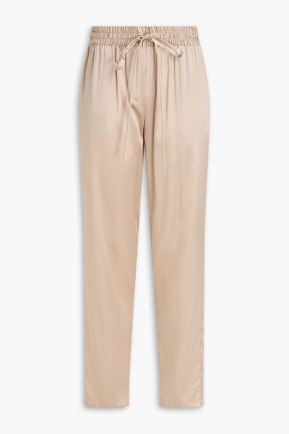 dolce&gabbana - stretch-silk tapered pants - neutral - it 40