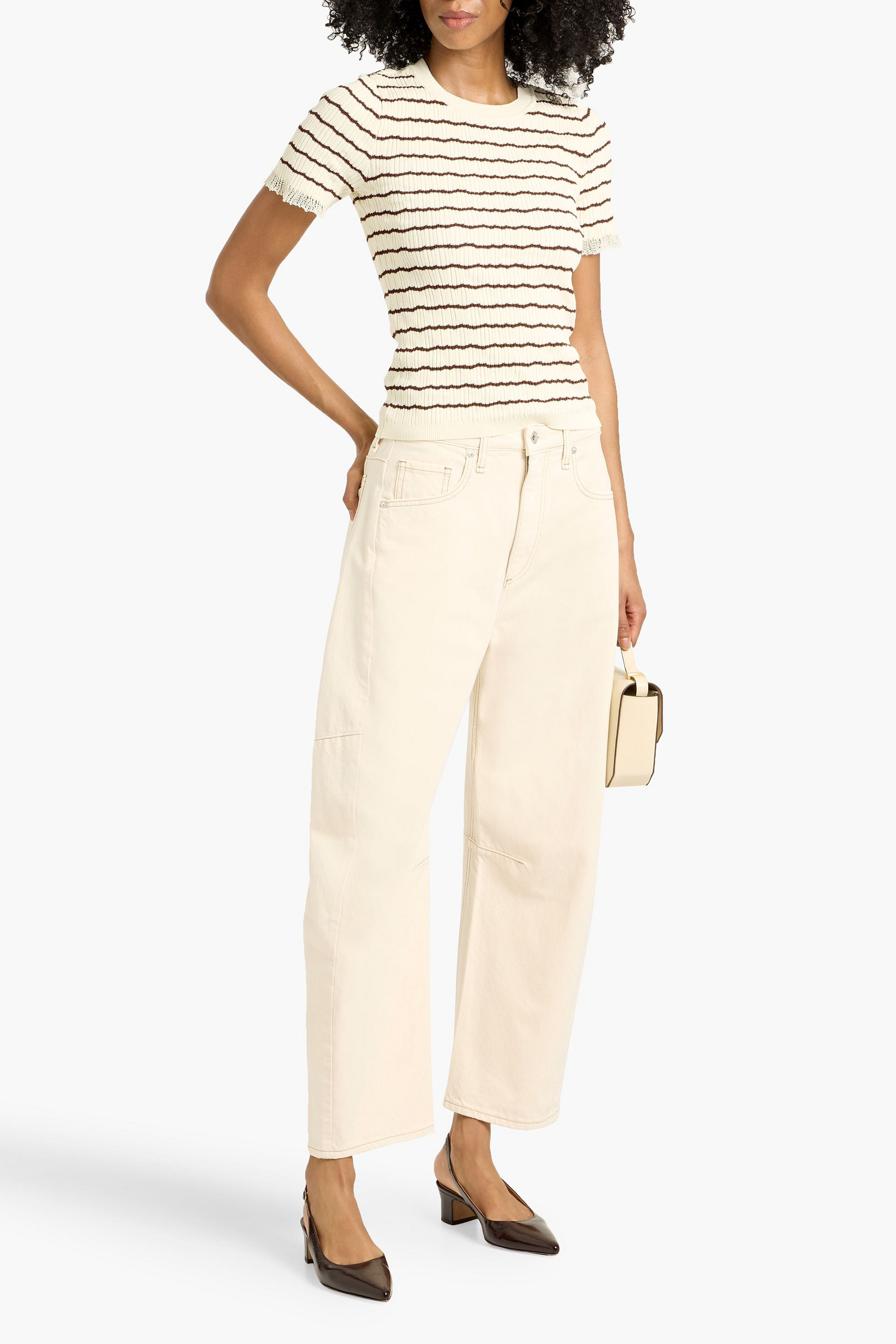 rag & bone Chase high-rise barrel-leg jeans