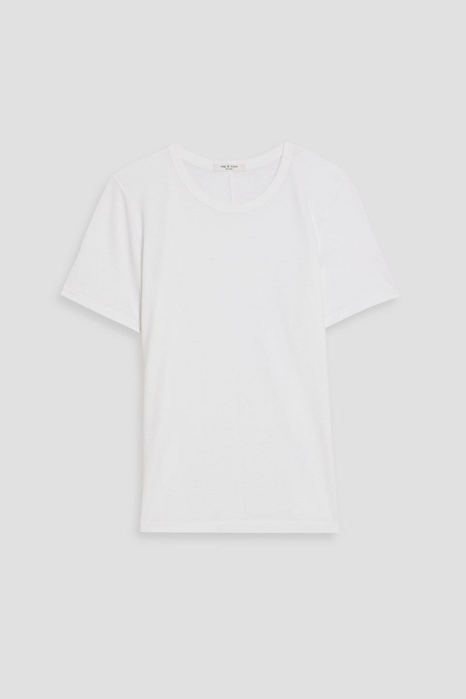 Rag & Bone Cotton And Lyocell-blend Jersey T-shirt In White