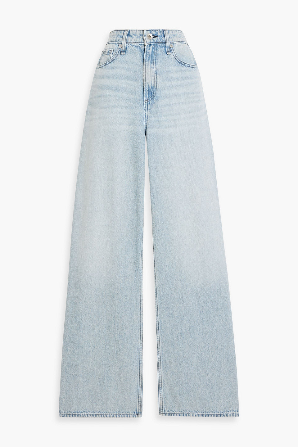 rag & bone - lori mid-rise wide-leg jeans - blue - 26