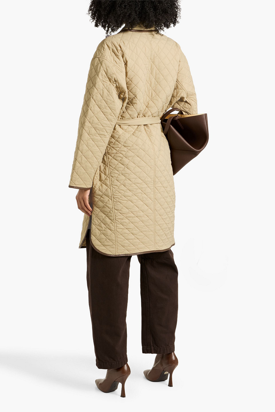 Rag & Bone Kelly Belted Quilted Shell Jacket In Multi