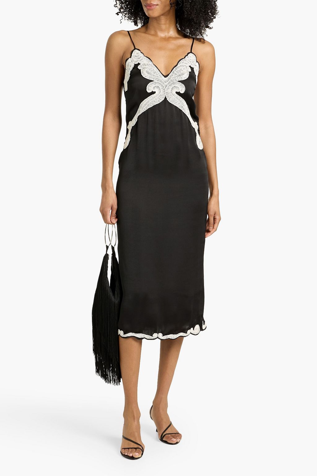 off-the-shoulder midi dress Black Off The Shoulder Midi Dress
