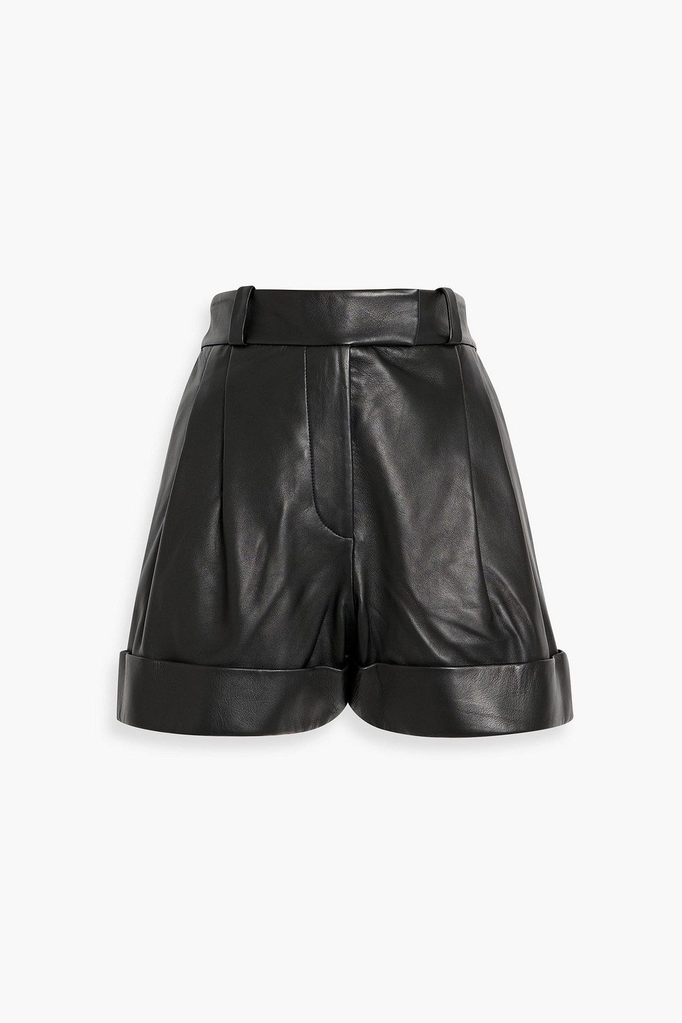 rag & bone - neila leather shorts - black - us 00