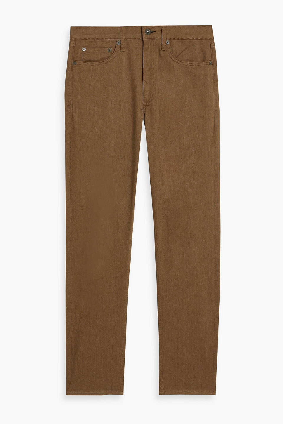 Rag & Bone Fit 2 Cotton-blend Twill Pants In Brown