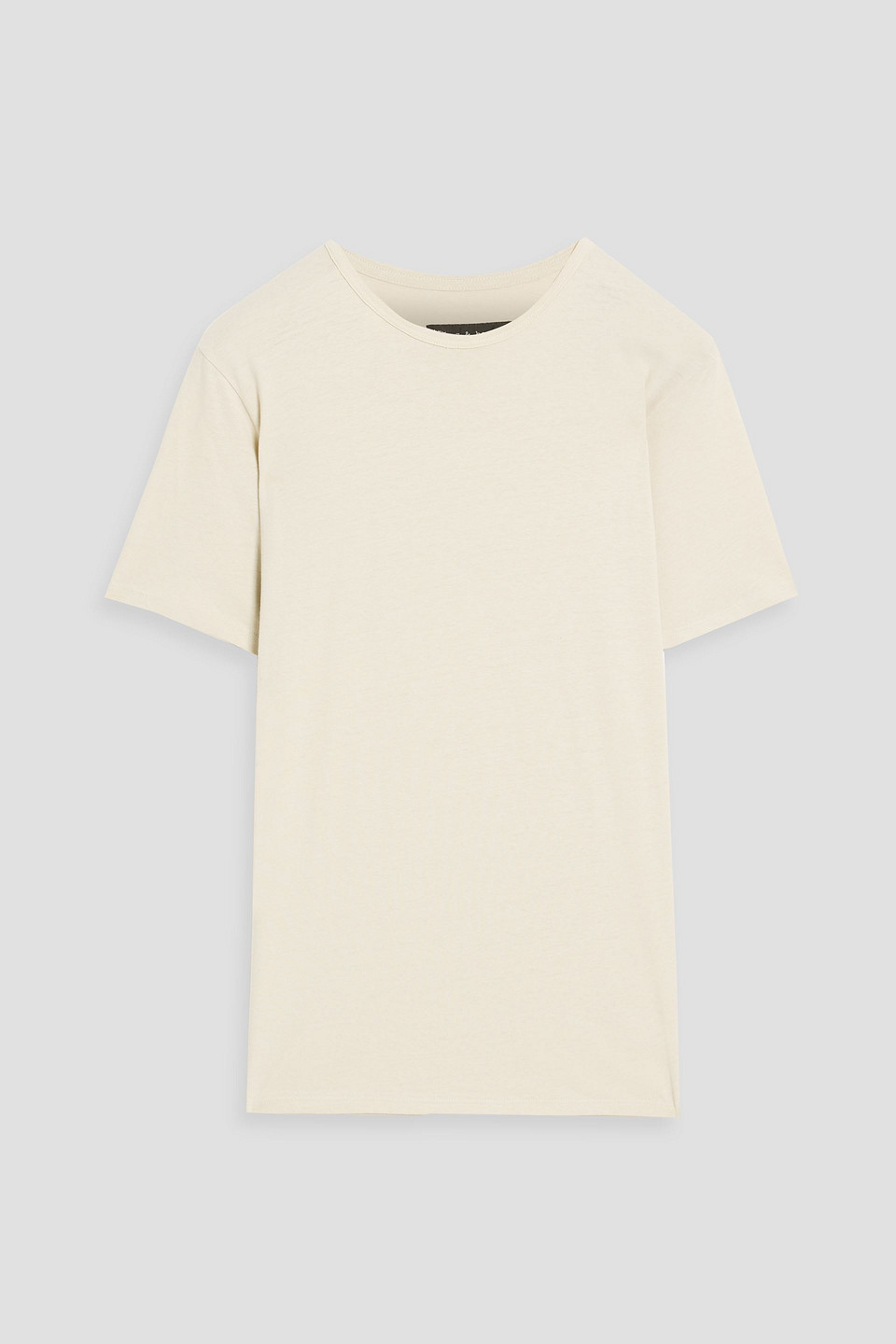 rag & bone - pima cotton and linen-blend jersey t-shirt - neutral - xs