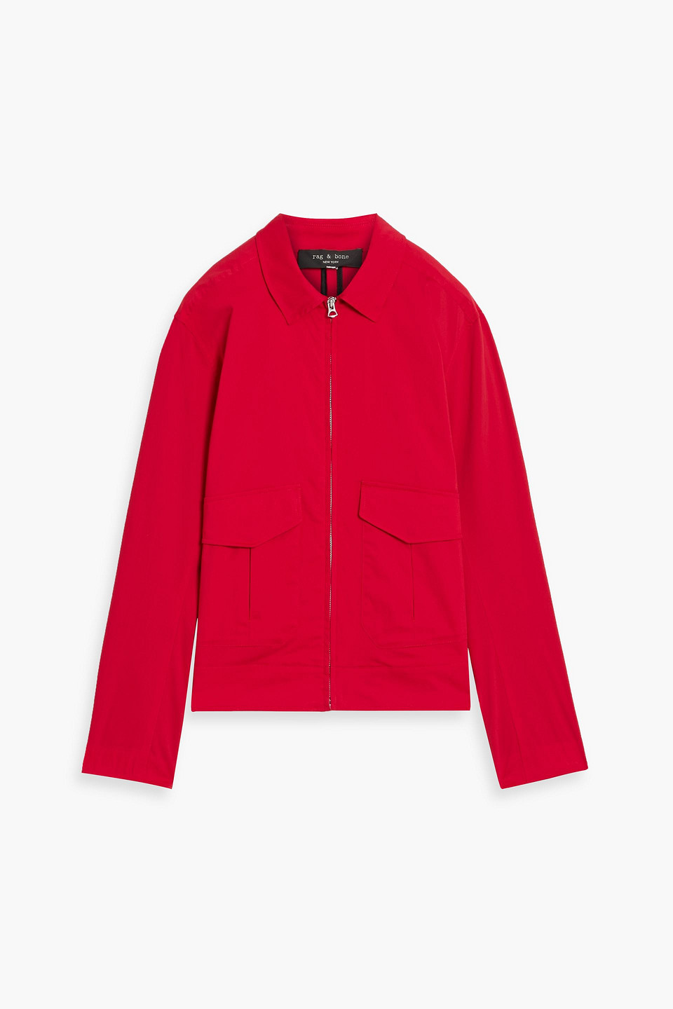 Rag & Bone Pump Paperweight Cotton-blend Poplin Jacket In Red