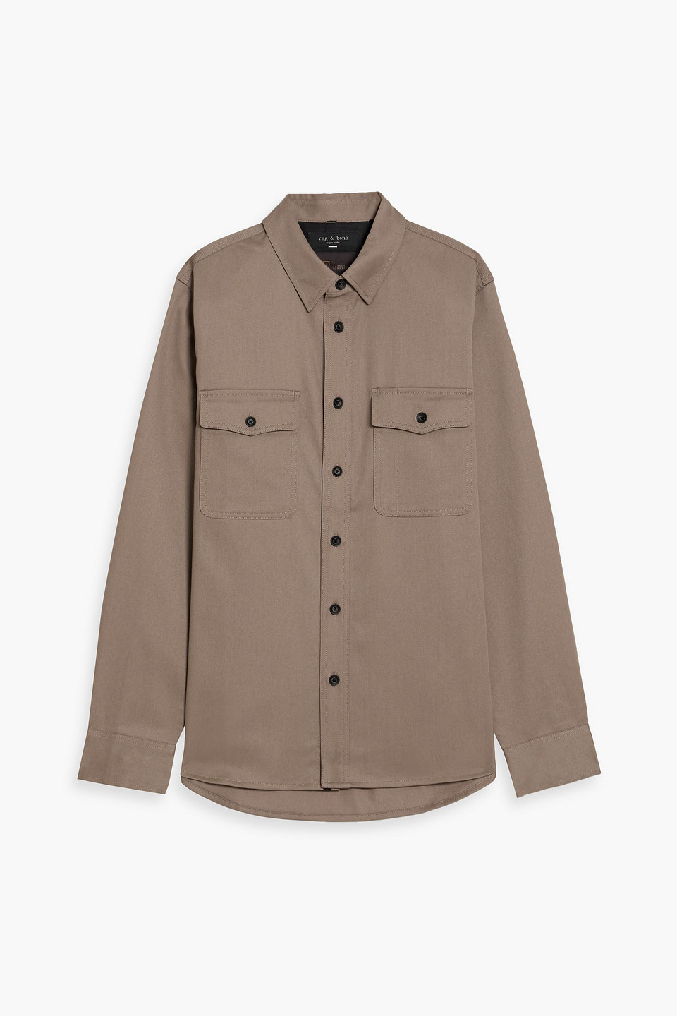 Rag & Bone Jack Wool-blend Twill Shirt In Brown