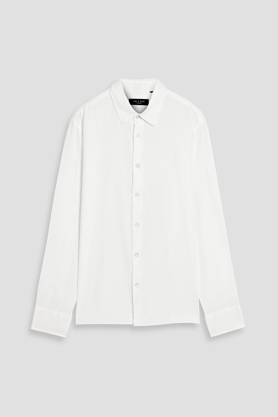 rag & bone - dalton cotton and lyocell-blend shirt - white - xs