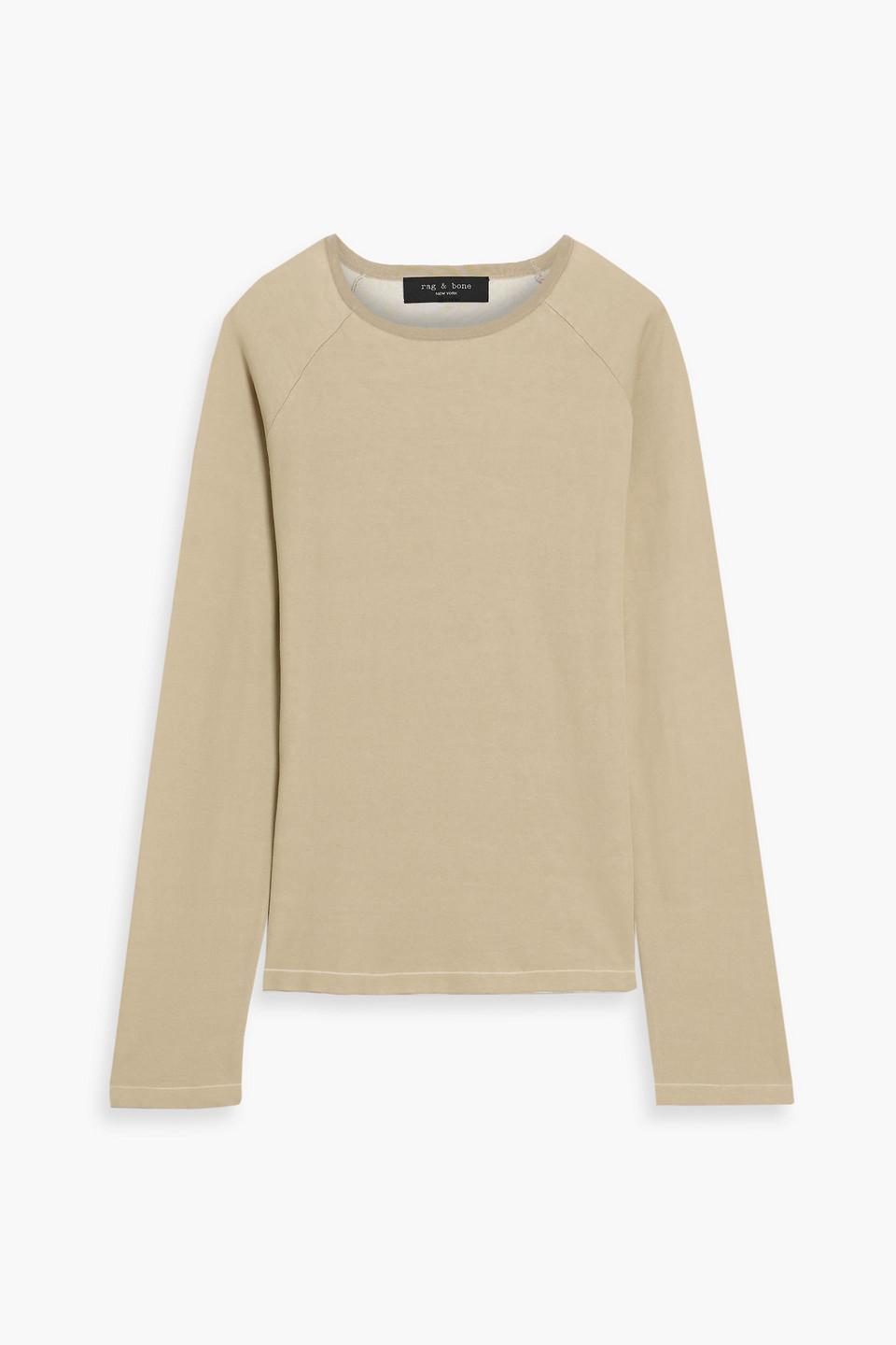 rag & bone - oliver cotton-jersey t-shirt - neutral - s