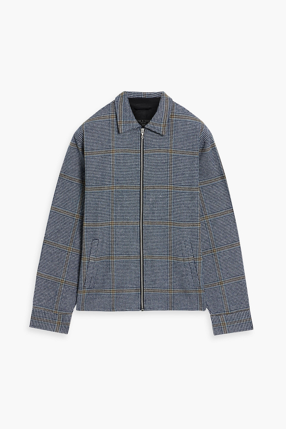 Rag & Bone Christopher Prince Of Wales Checked Cotton-tweed Jacket In Blue