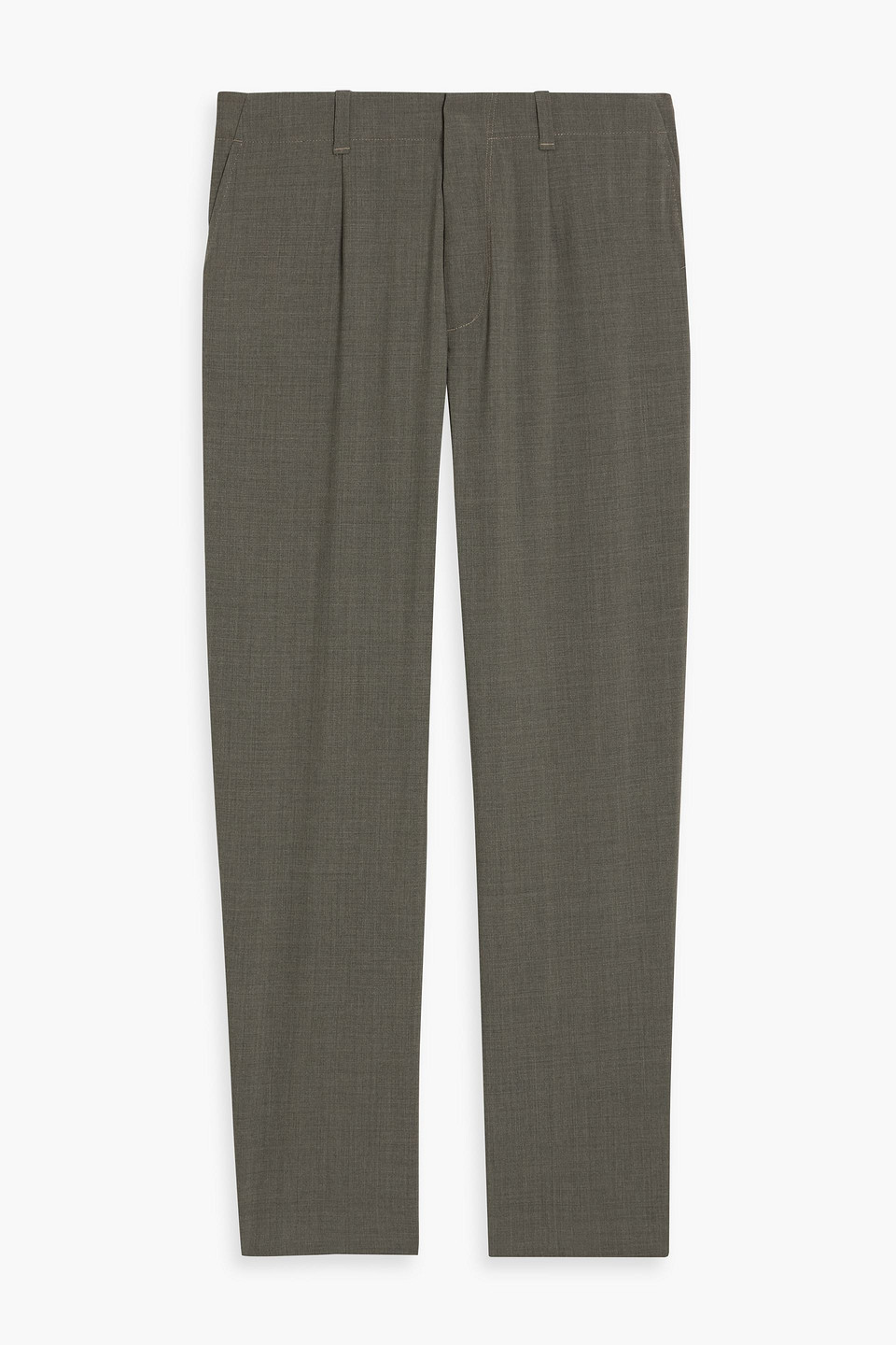 Rag & Bone Pleated Wool-blend Pants In Gray