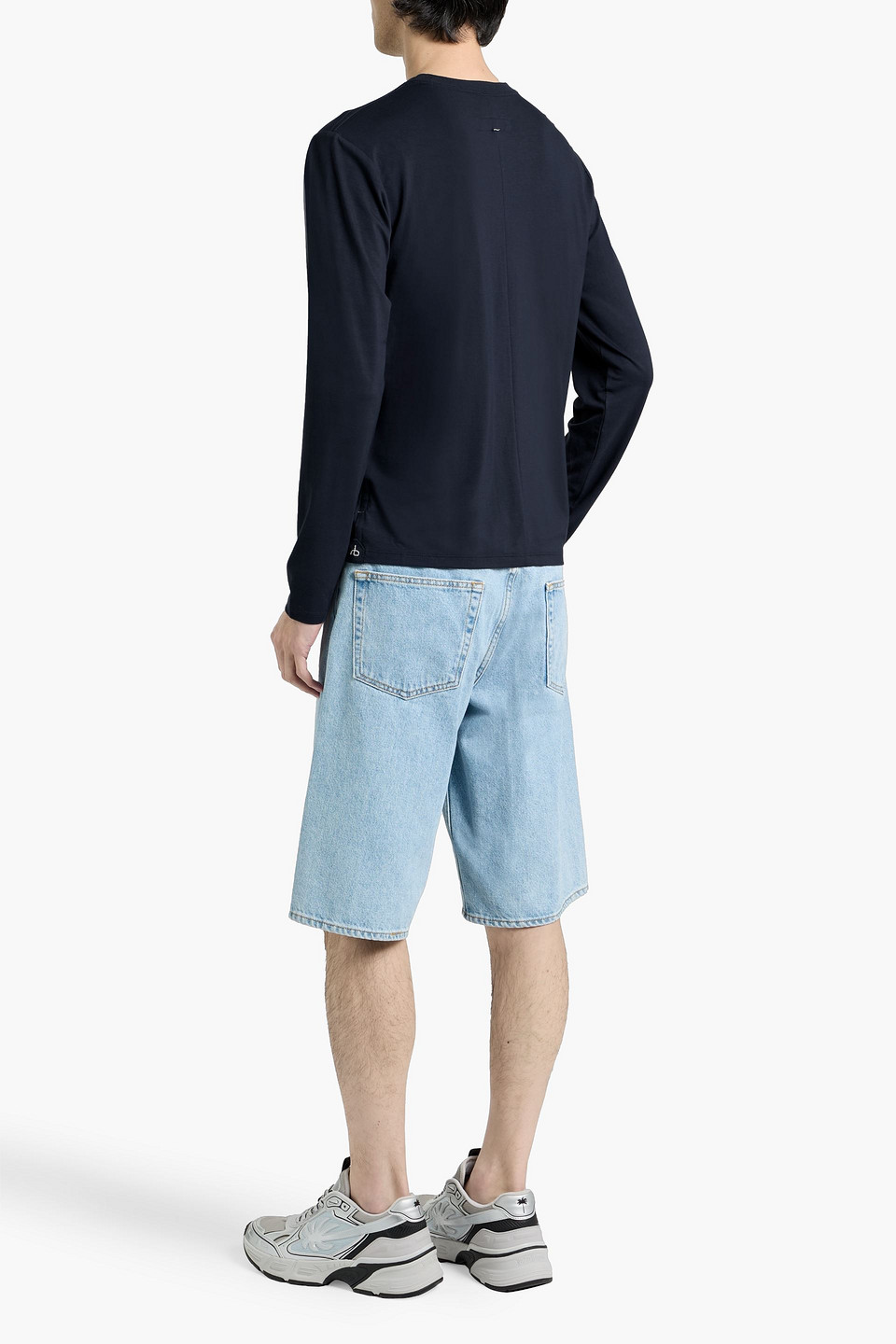 Rag & Bone Stretch-jersey T-shirt In Black