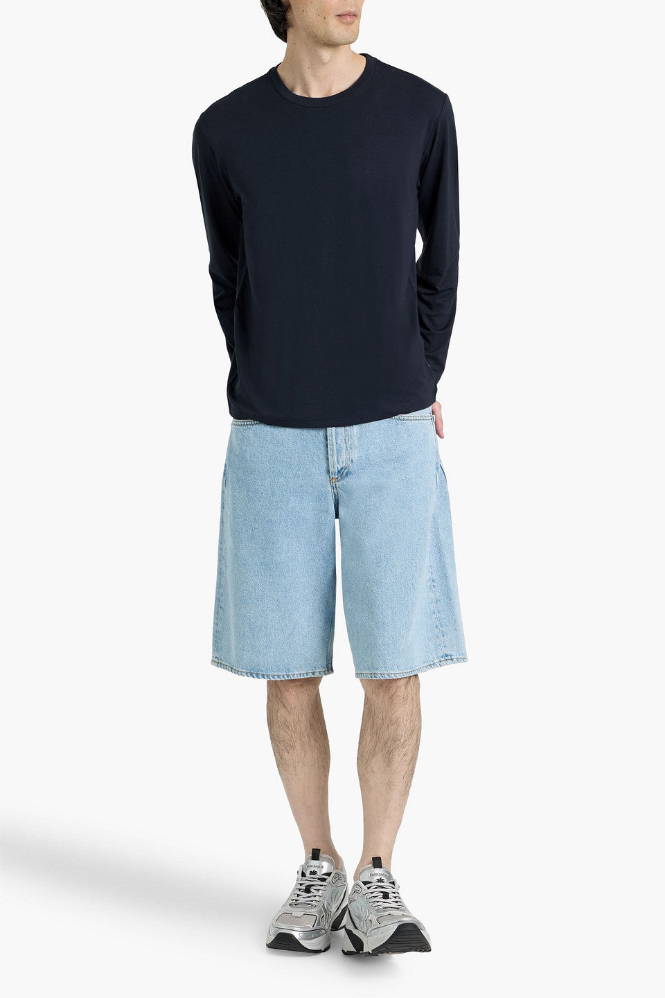 Rag & Bone Stretch-jersey T-shirt In Black