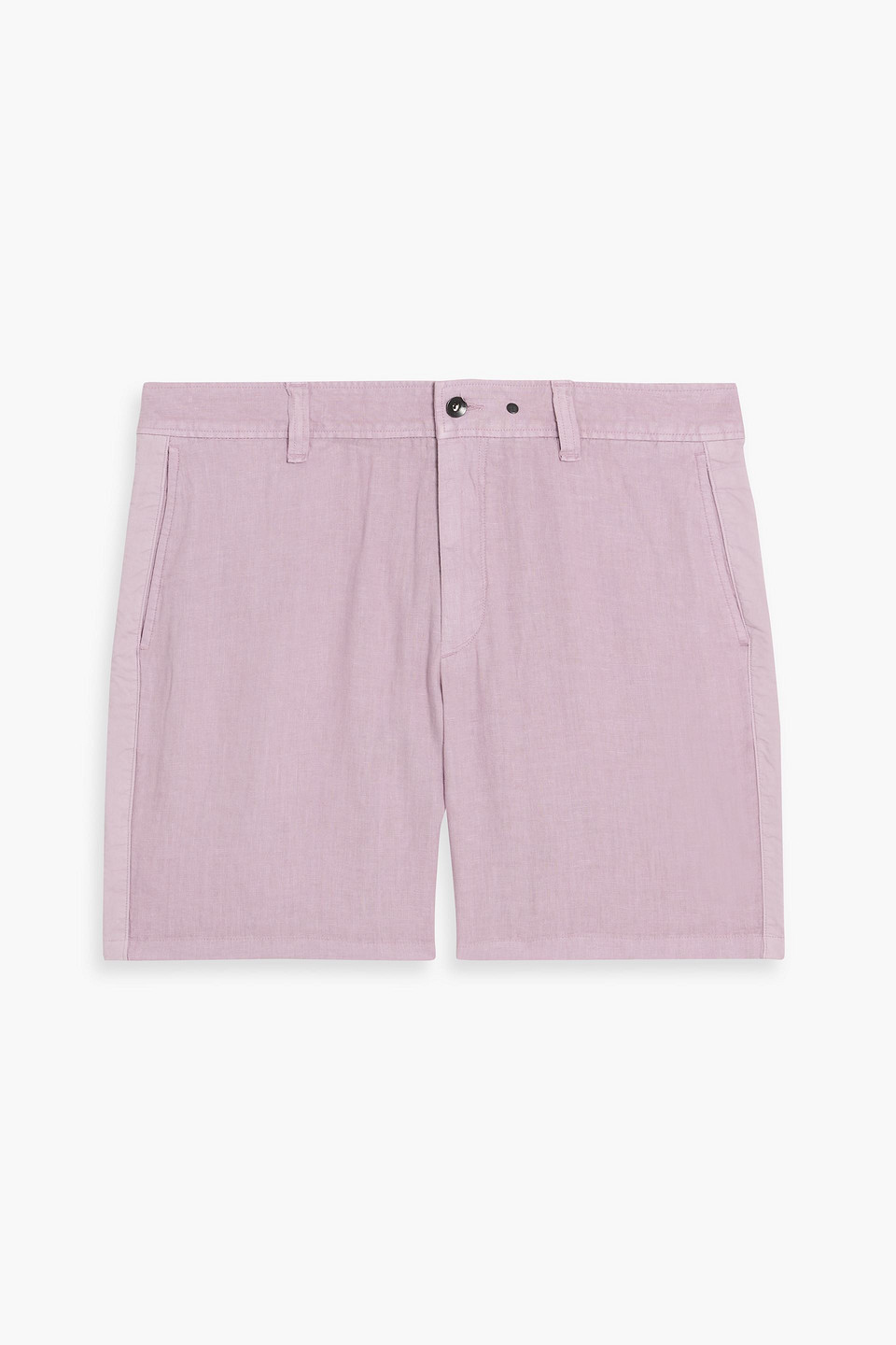 Rag & Bone Haydon Linen Shorts In Purple