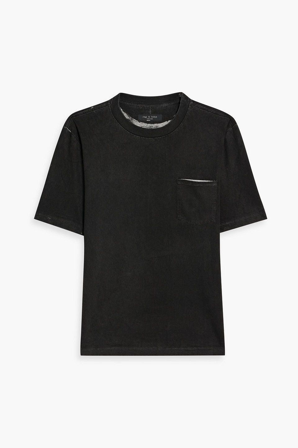Rag & Bone Deacon Cotton-jersey T-shirt In Black