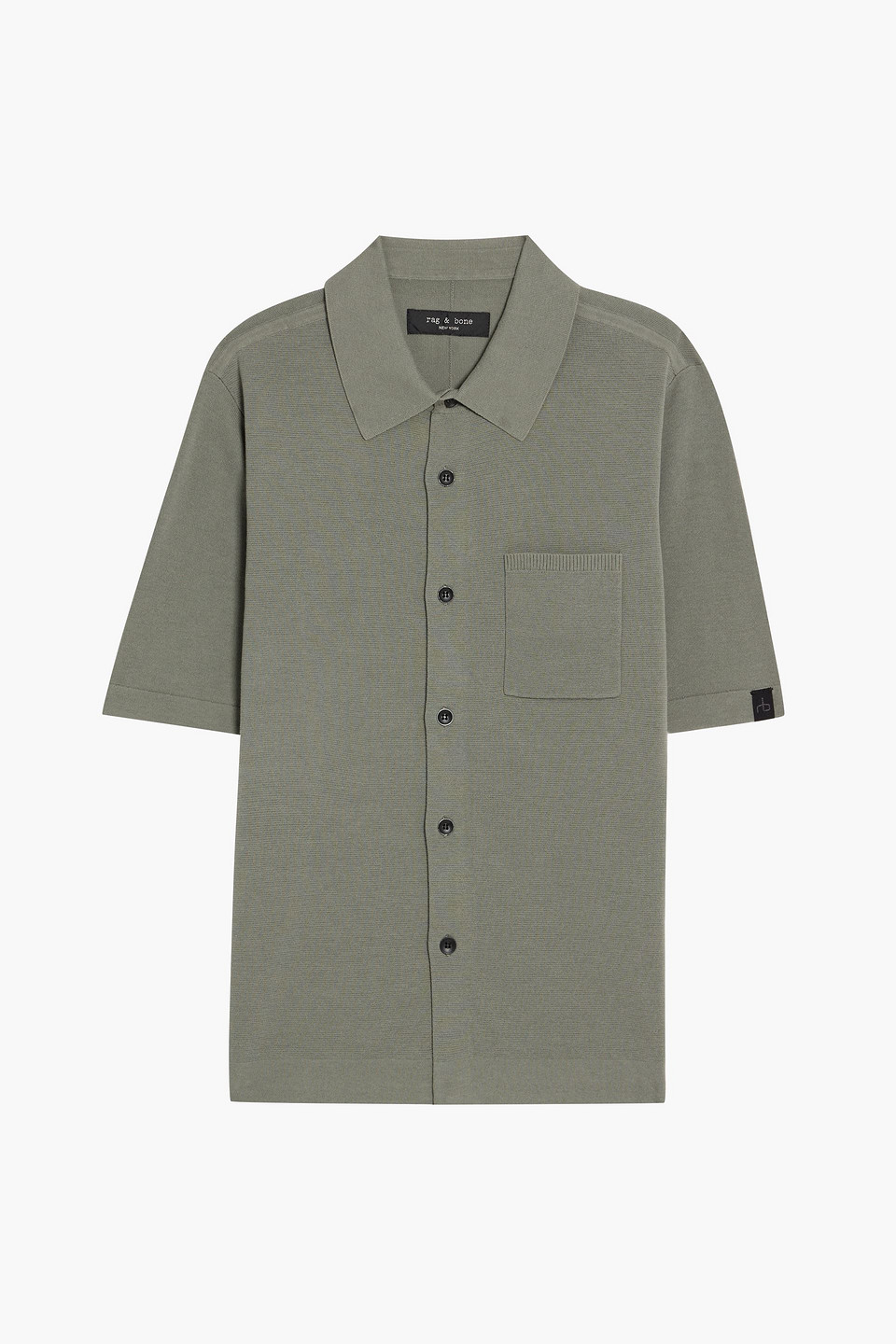 rag & bone - dalton cotton-blend shirt - green - m