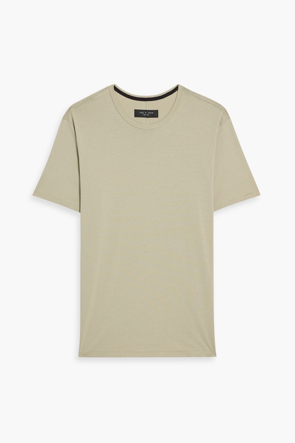 rag & bone - cotton and lyocell-blend jersey t-shirt - green - s