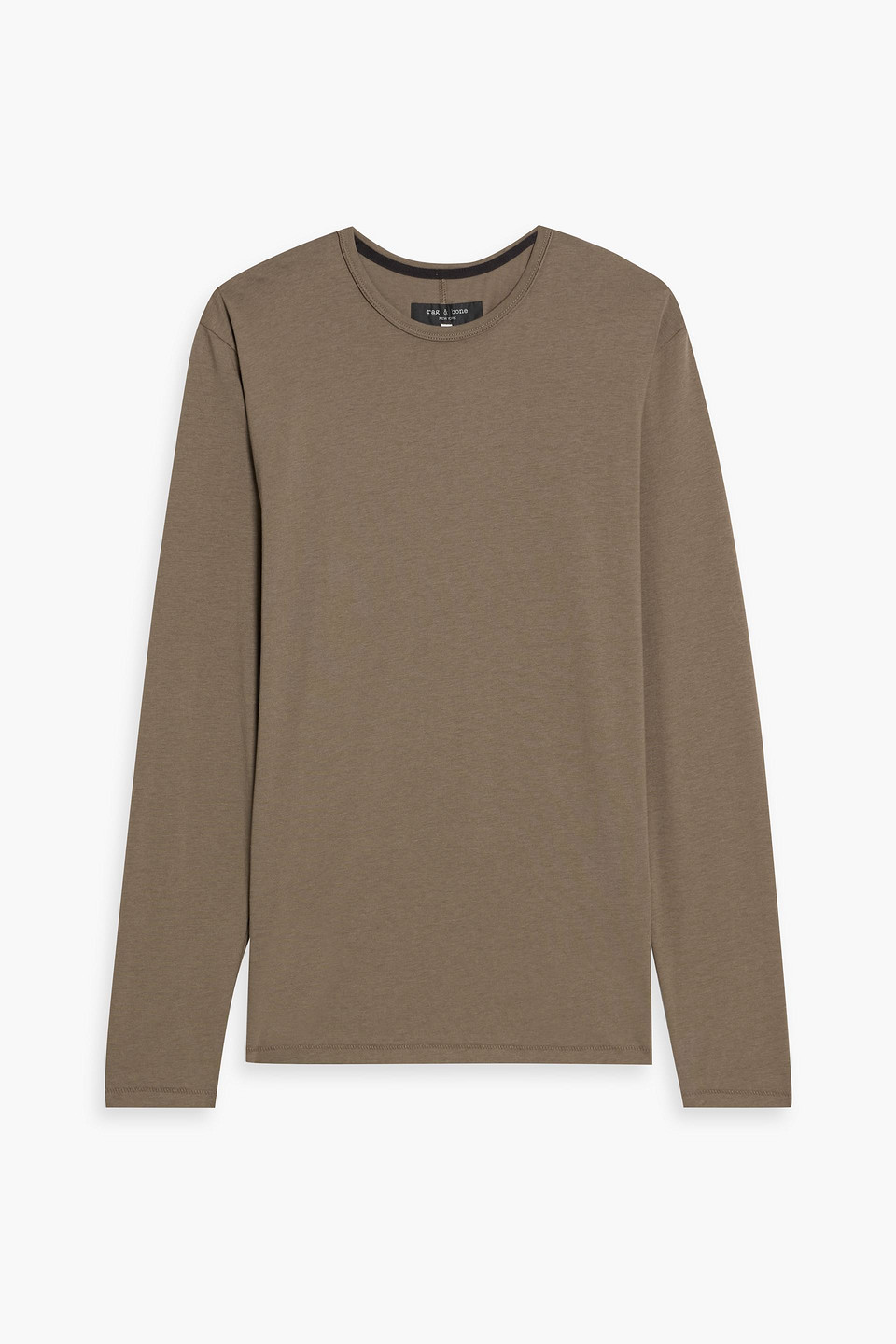 rag & bone - cotton and lyocell-blend jersey t-shirt - green - l