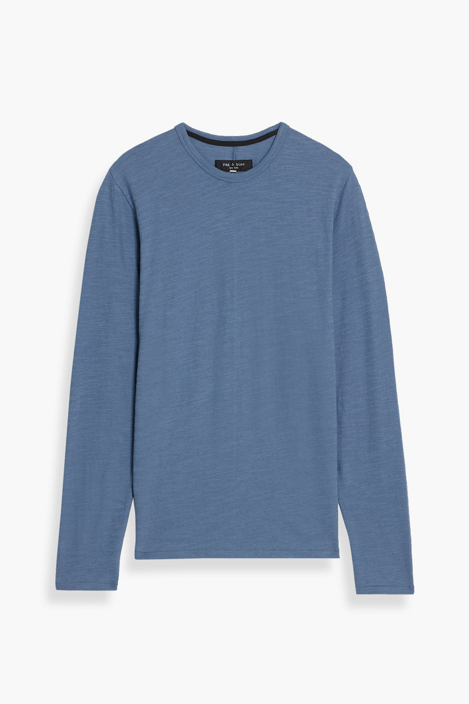 rag & bone - cotton-blend t-shirt - blue - xs